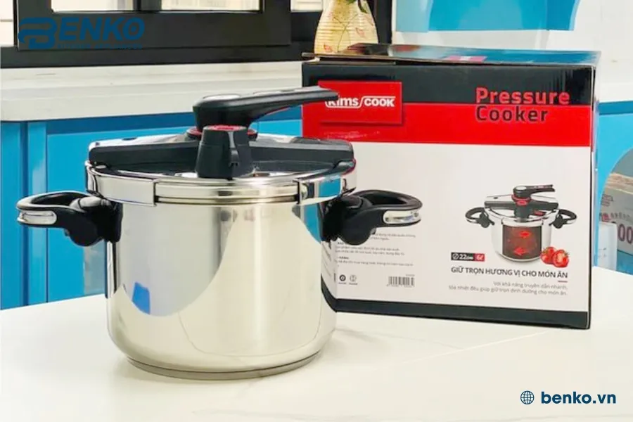 NỒI ÁP SUẤT TỪ 3 ĐÁY KIMS COOK (6 LÍT)