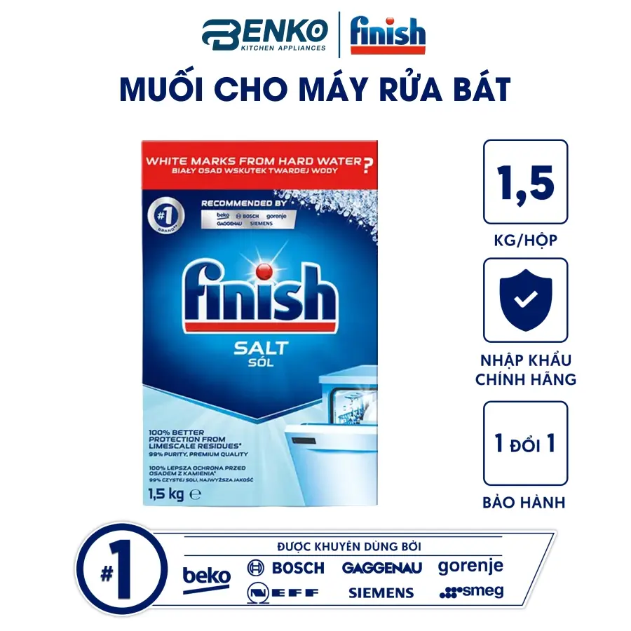 MUỐI RỬA BÁT FINISH 1,5KG