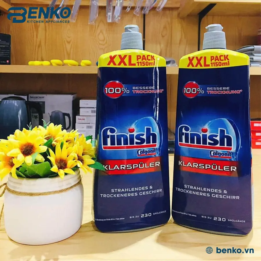 Nên chọn nước làm bóng Finish bởi những lý do sau: