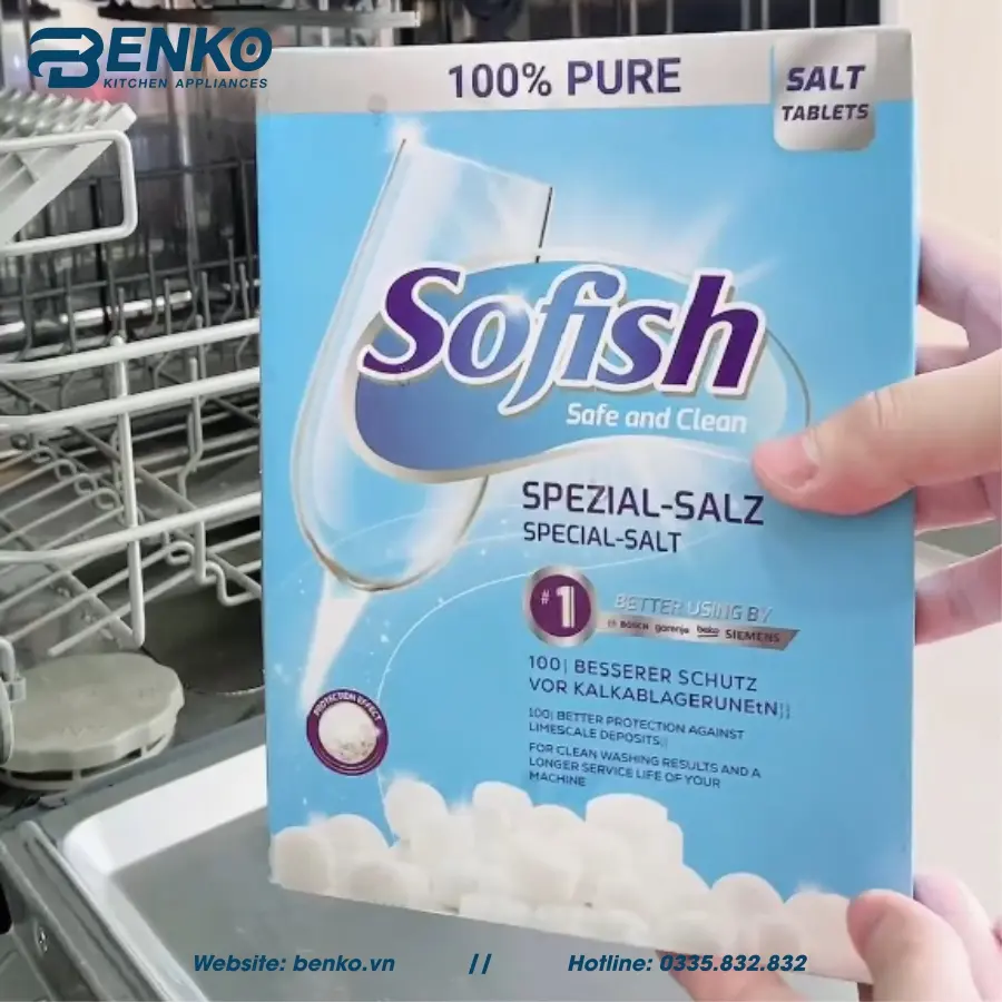 Thành phần chính của muối rửa bát Sofish Tablets