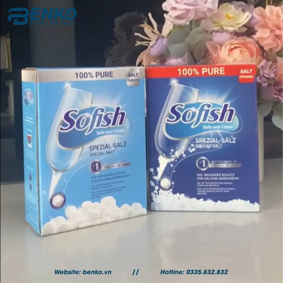 MUỐI RỬA BÁT SOFISH TABLETS 1KG TẠI NHÀ BẾP BENKO