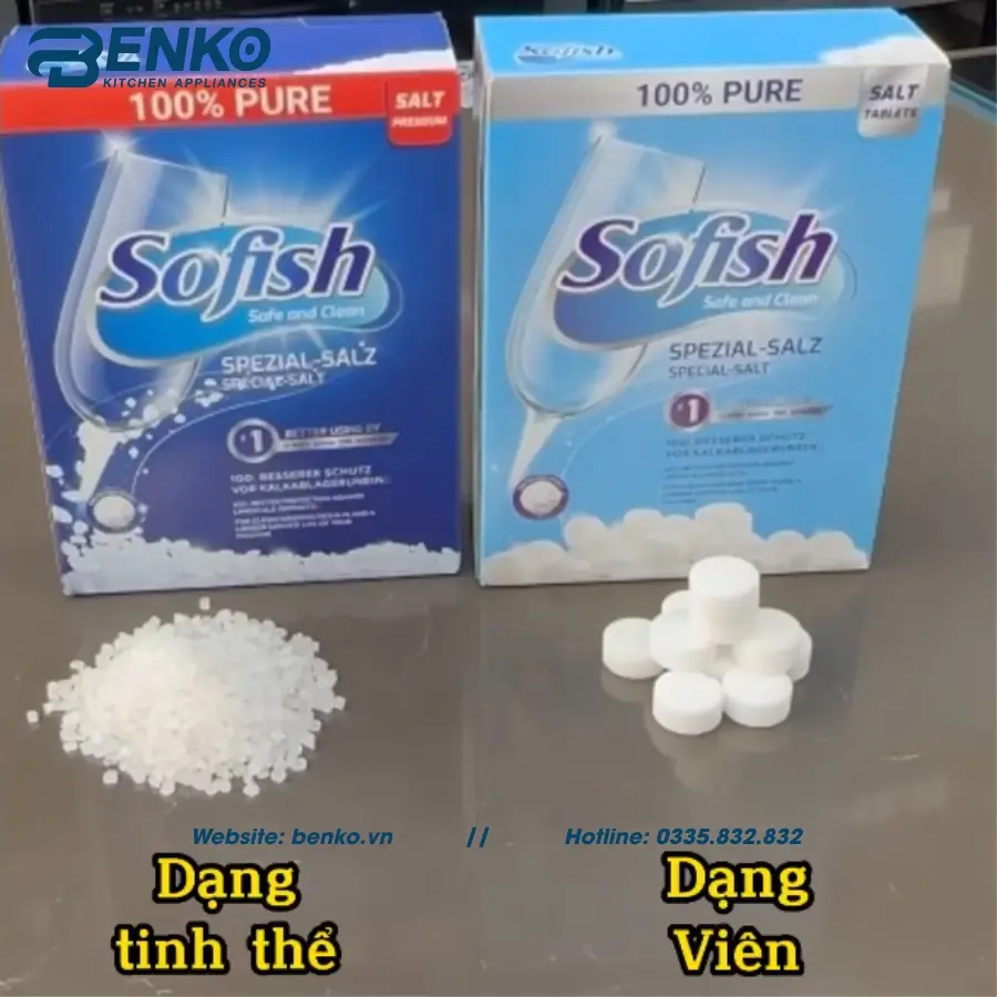 Sử dụng và bảo quản muối rửa bát Sofish Tablets cần lưu ý