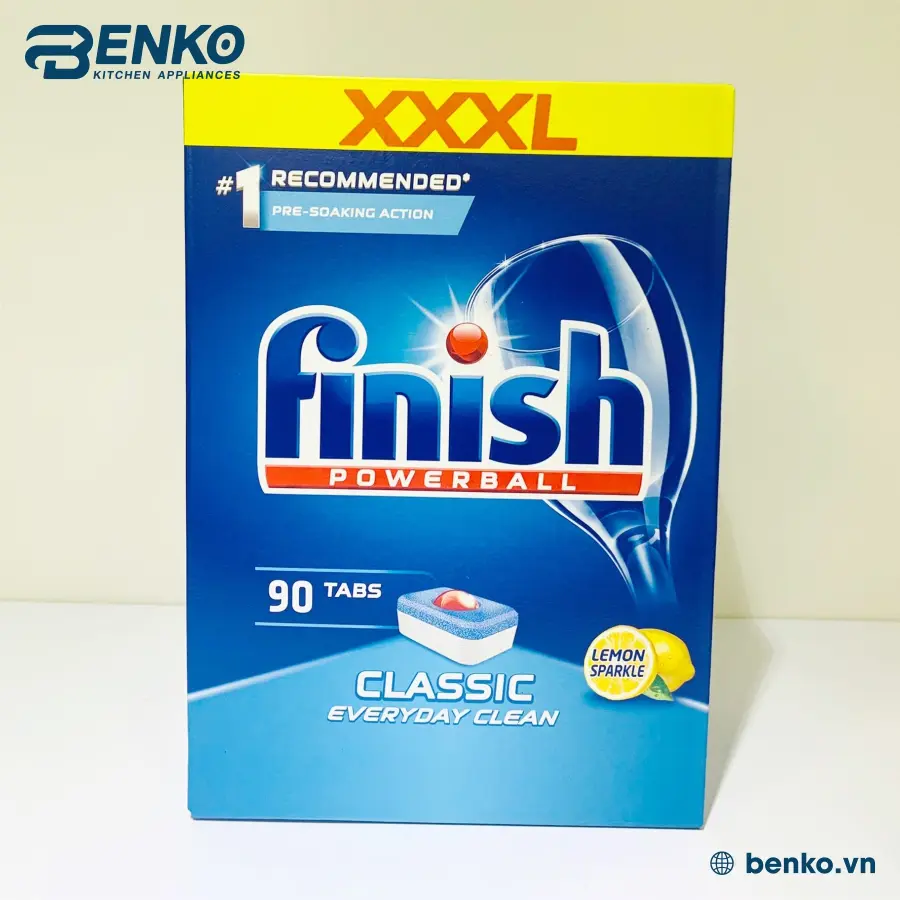VIÊN RỬA BÁT FINISH CLASSIC 90 VIÊN LEMON TẠI BENKO