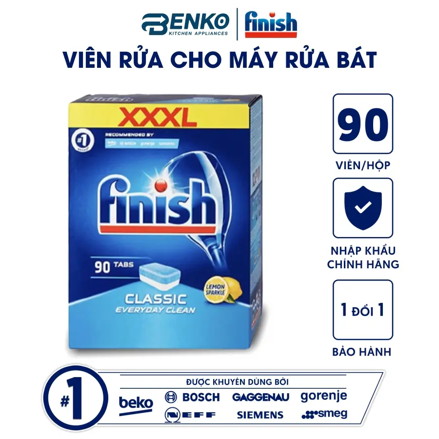 VIÊN RỬA BÁT FINISH CLASSIC 90 VIÊN