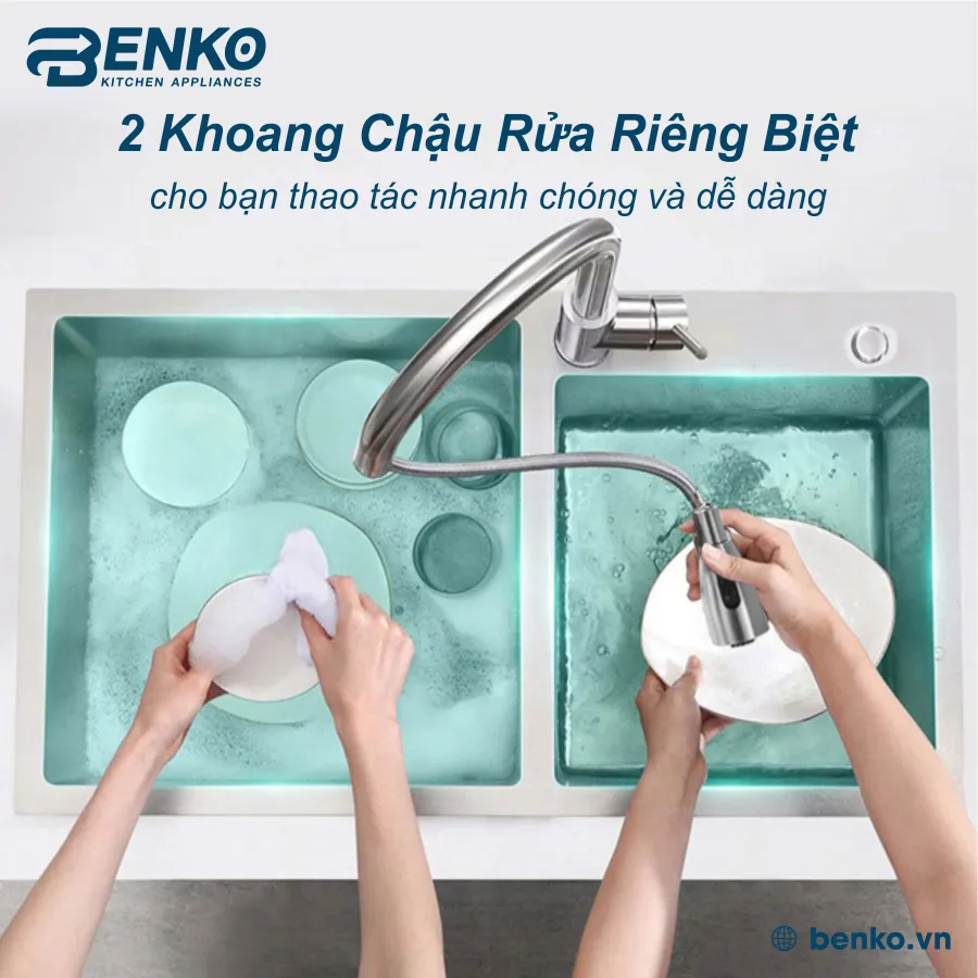 VÒI CHẬU RỬA BÁT 82x45 SKYLER 83375 INOX TẠI BENKO