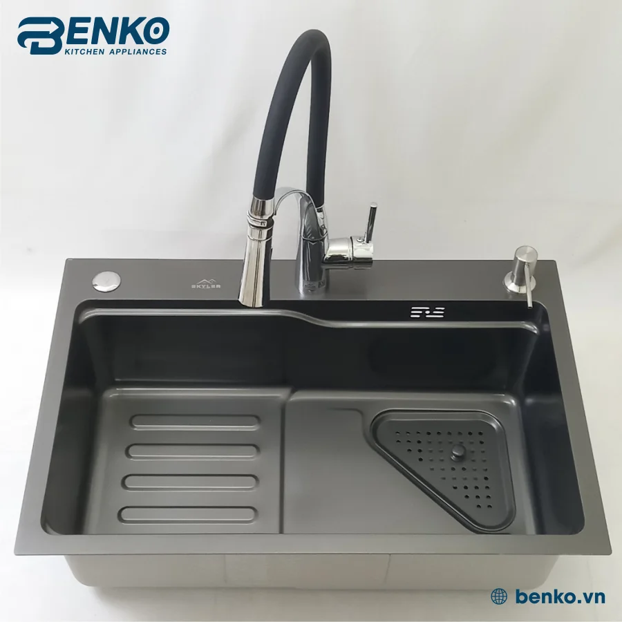 VÒI CHẬU RỬA BÁT 68x45 SKYLER 83400 ĐEN TẠI BENKO 