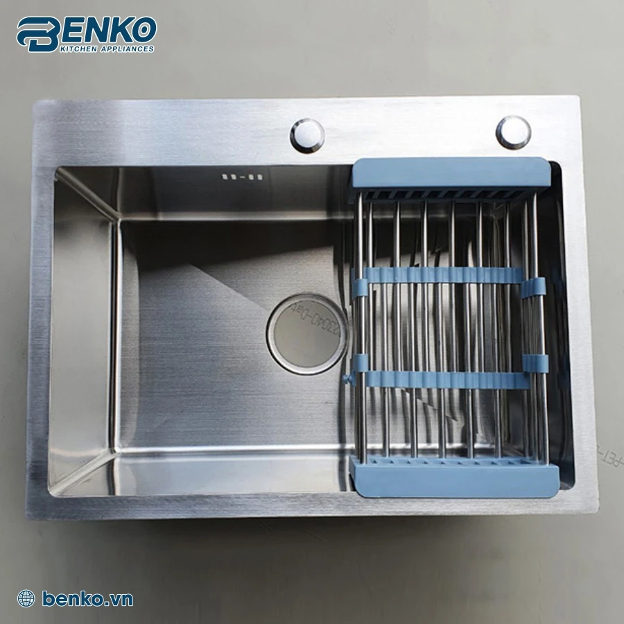CHẬU RỬA BÁT 1 HỐ 60x45 SKYLER 66343 INOX TẠI BENKO