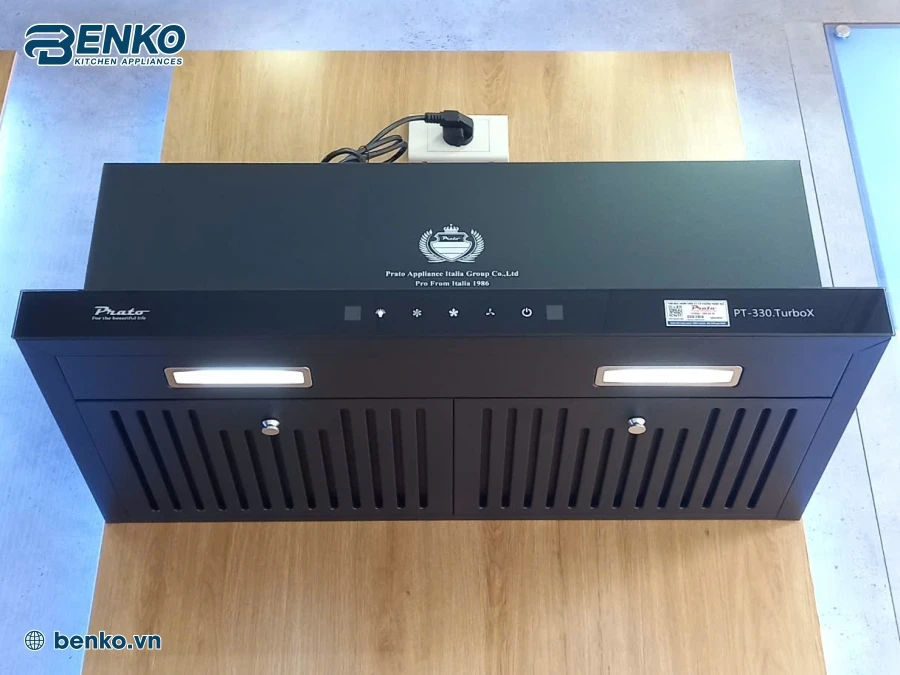 máy hút mùi Prato PT-330 Turbox điều khiển cảm ứng vẫy tay