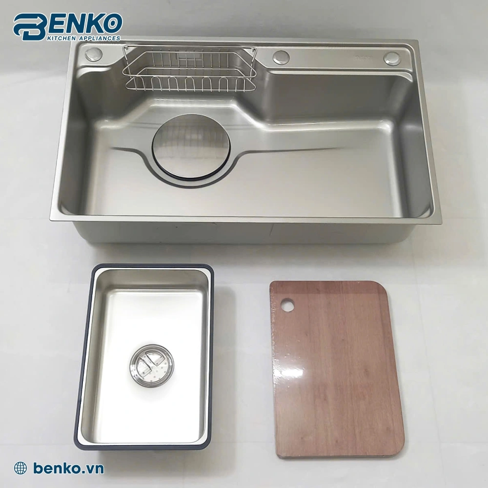 chậu rửa bát 1 hố 78x46 Skyler 66360 Inox là một ưu điểm lớn