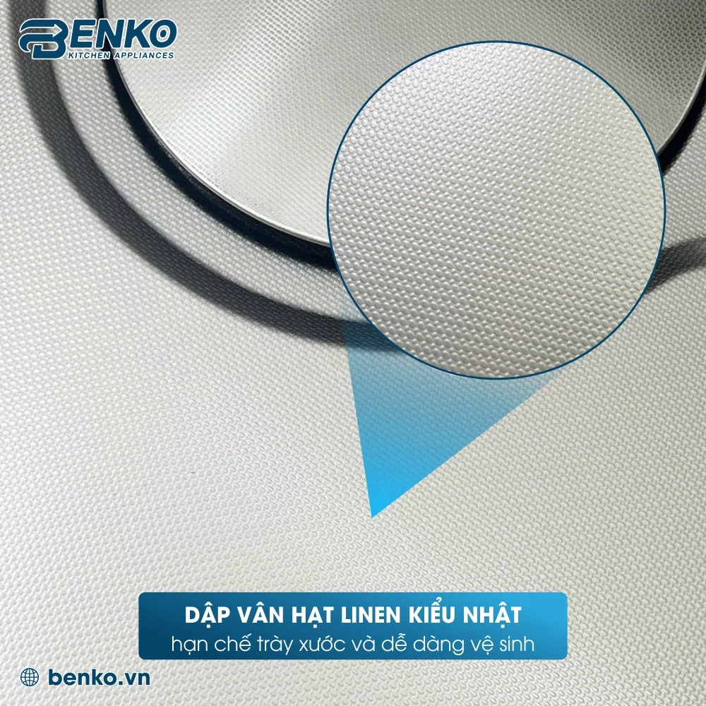 Chậu rửa bát 1 hố 78x46 Skyler 66360 Inox vân linen