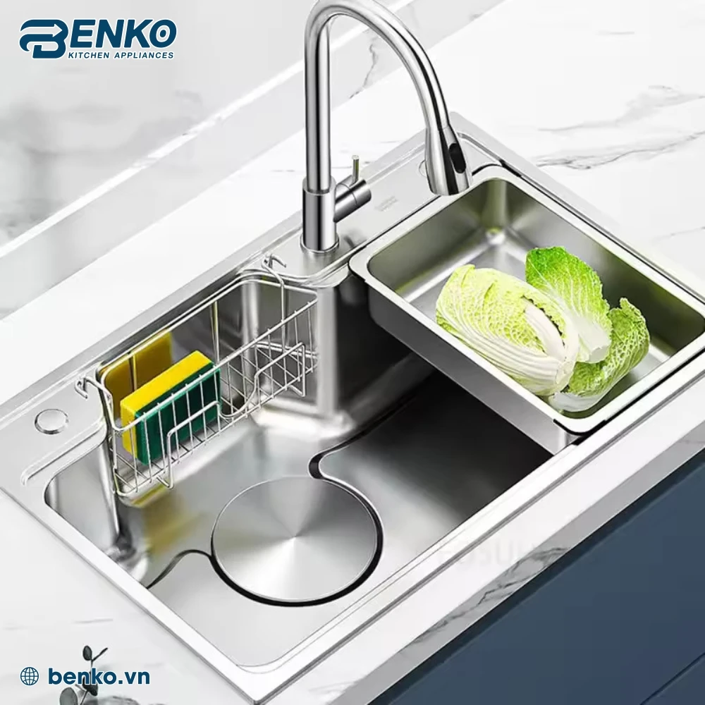 chậu rửa bát 1 hố 78x46 Skyler 66360 Inox tối ưu hóa sử dụng