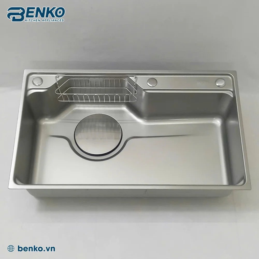 Vòi chậu rửa bát 78x46 Skyler 83423 Inox được làm từ inox 304 cao cấp